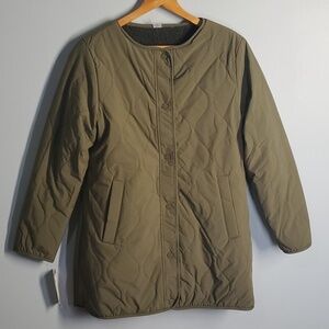 Koolaburra by Ugg Jacket women's sz small green Teddy Reversible Water Resistant